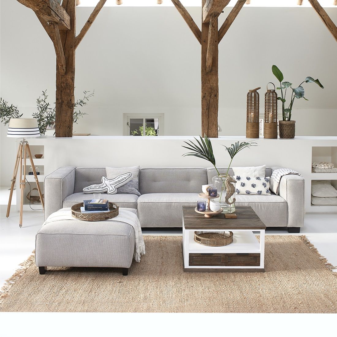 Simple white sofa discount